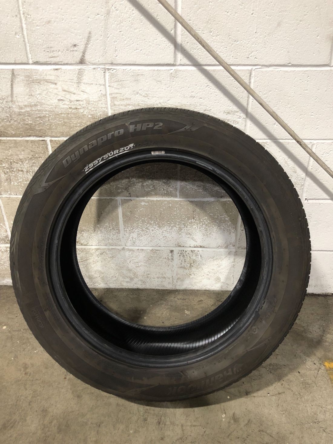 1x P255/50R20 Hankook Dynapro HP2 7/32 105 H Used Tire 2555020