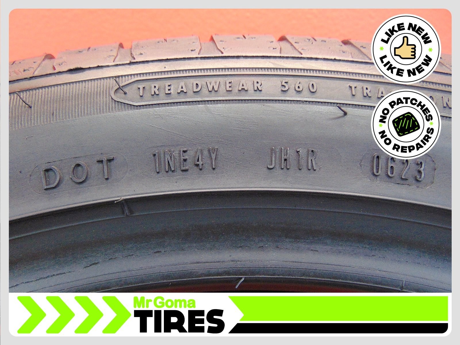 2 GOODYEAR EAGLE SPORT A/S MOE RFT XL 285/40R20 USED TIRES 7.3/32 TREAD 2854020