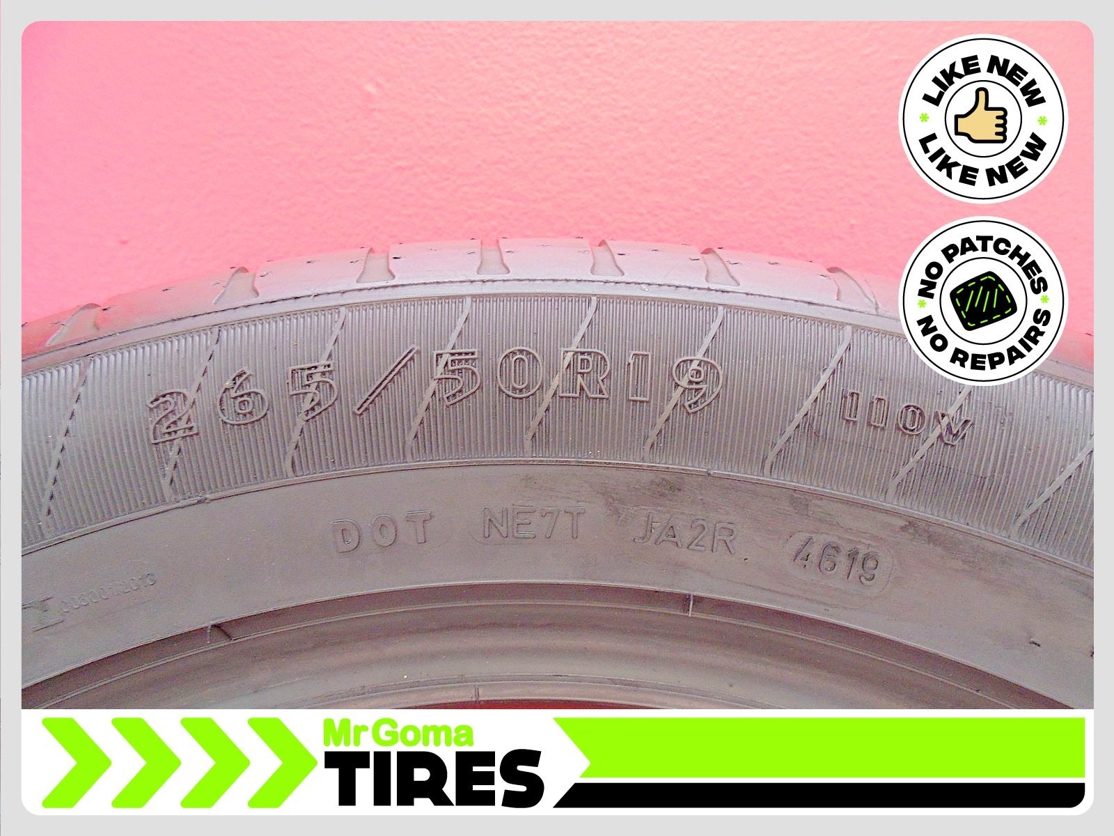 1 GOODYEAR EAGLE LS2 N1 265/50R19 USED TIRE 9.3/32 TREAD NO PATCHES 110V 2655019