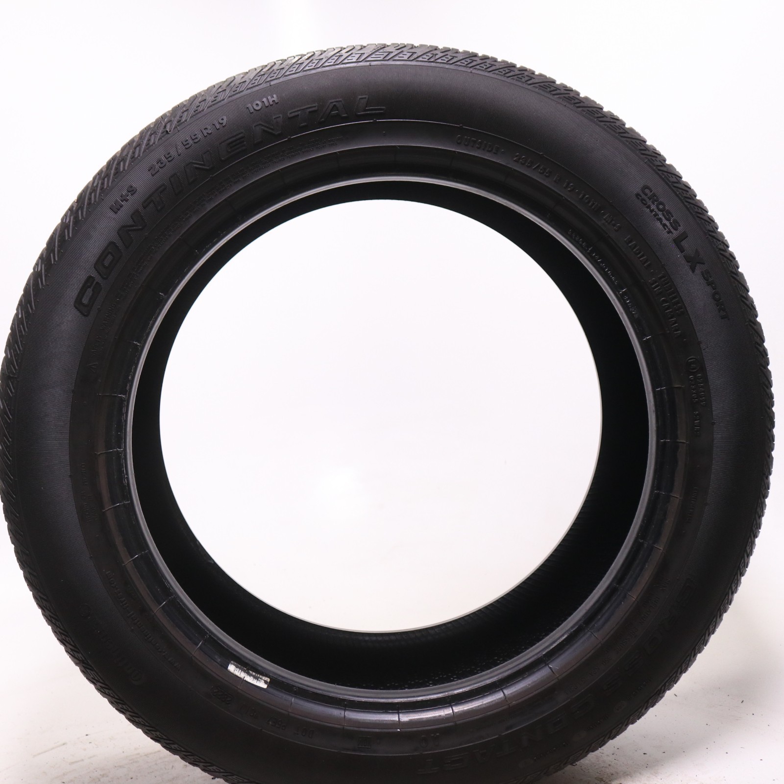 Set of 4 Used 235/55R19 Continental CrossContact LX Sport AO – 101H – 8.5-9/32