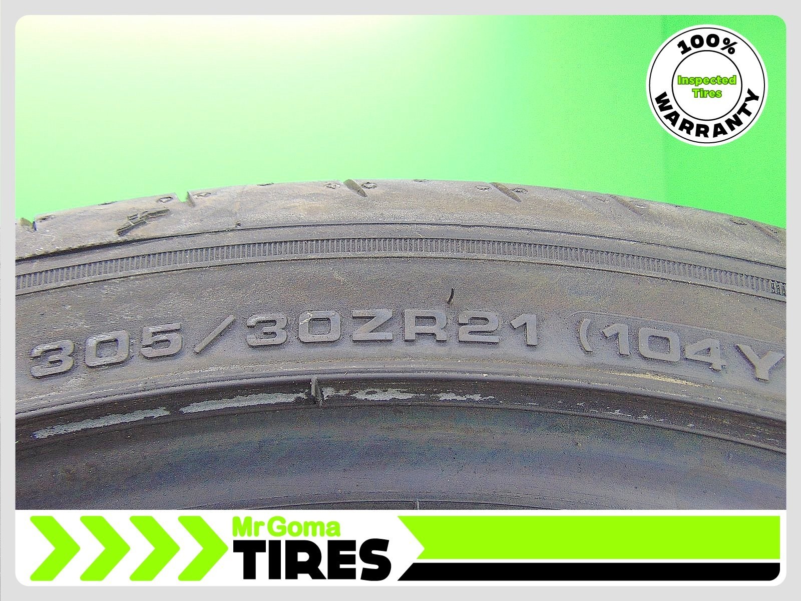 2 305/30R21 TIRES GOODYEAR EAGLE F1 ASYMMETRIC 3 NAO XL 6.9/32 TREAD AUDI OEM