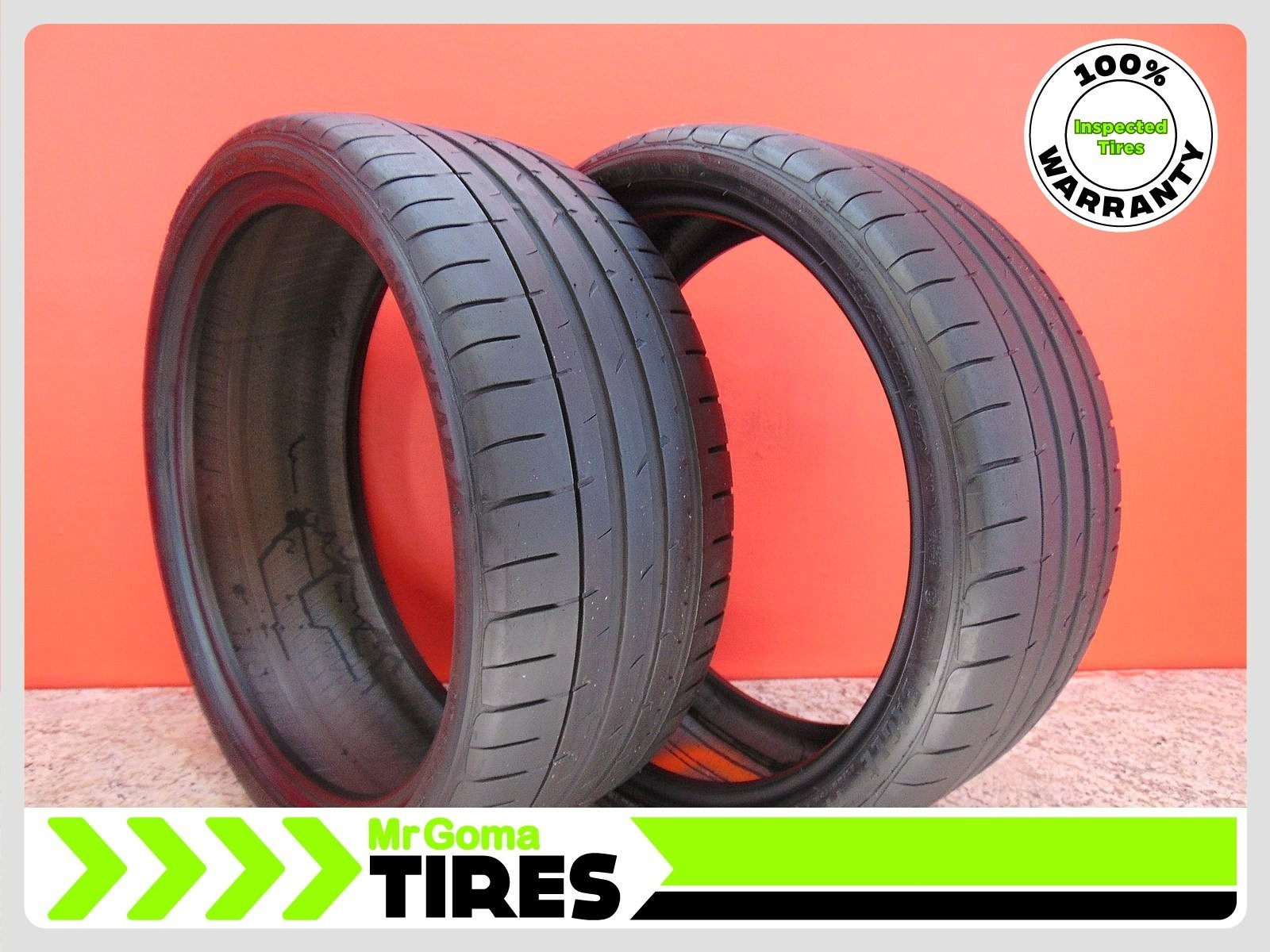 2 GOODYEAR EAGLE F1 ASYMMETRIC 2 NO XL 235/35ZR20 USED TIRES 7.3/32 TREAD