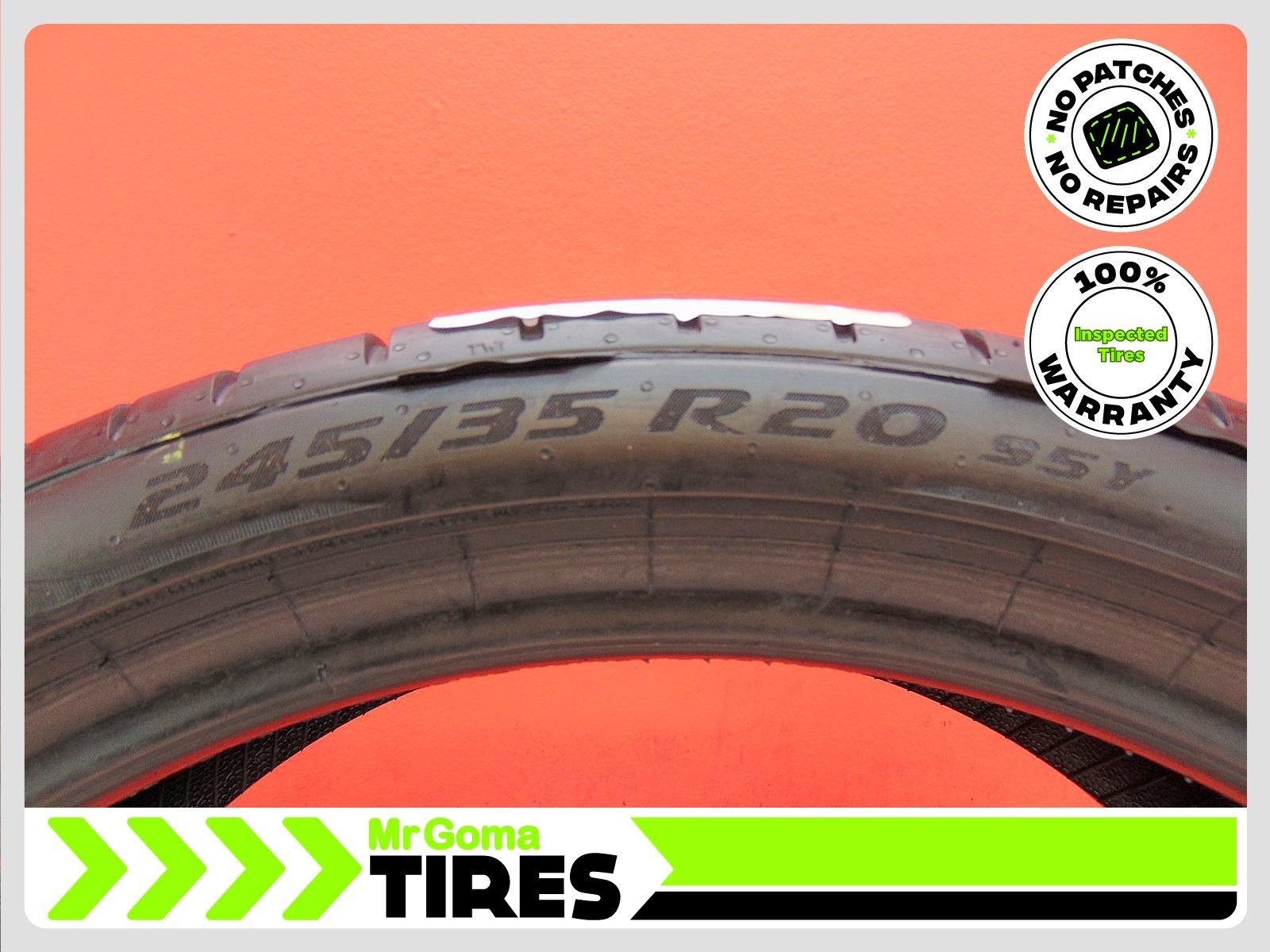 1 PIRELLI P ZERO TM PZ4 MOE RSC RFT XL 245/35R20 USED TIRE 7.0/32 TREAD 95Y