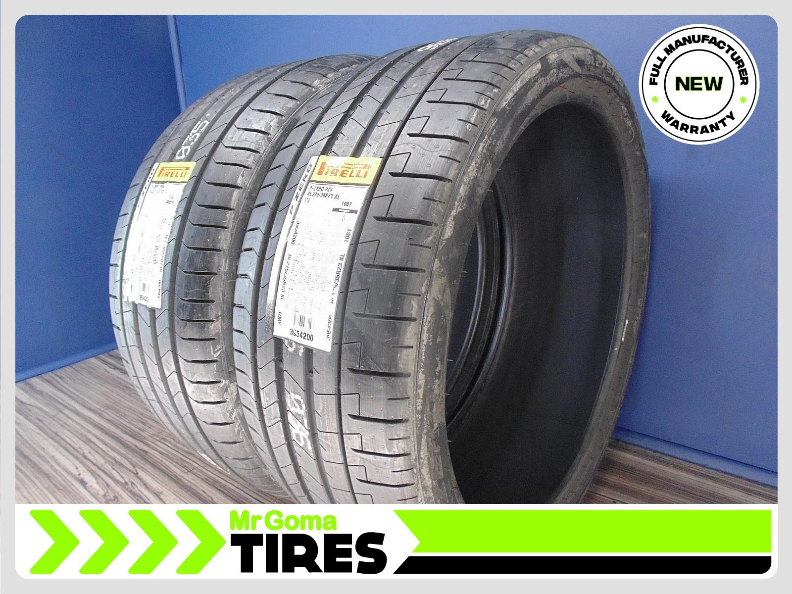 2 BRAND NEW 275/35R23 PIRELLI P ZERO PZ4 XL TIRES BMW PZERO 108Y HL 2753523