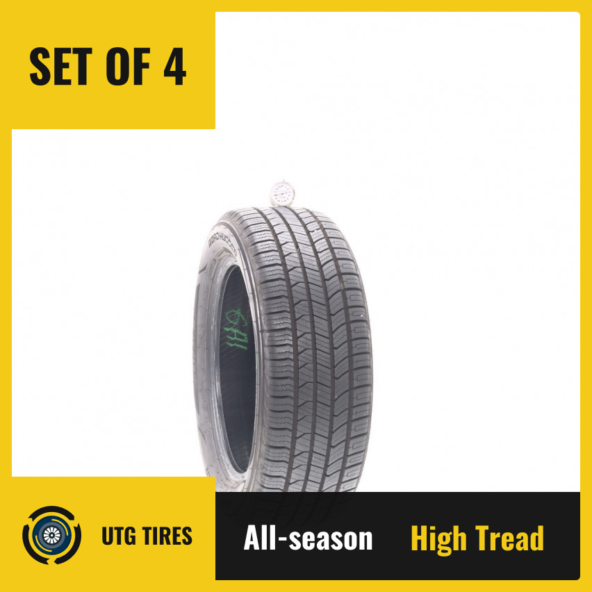 Set of (4) Used 205/55R16 Road Hugger GTP AS/02 91H – 10/32