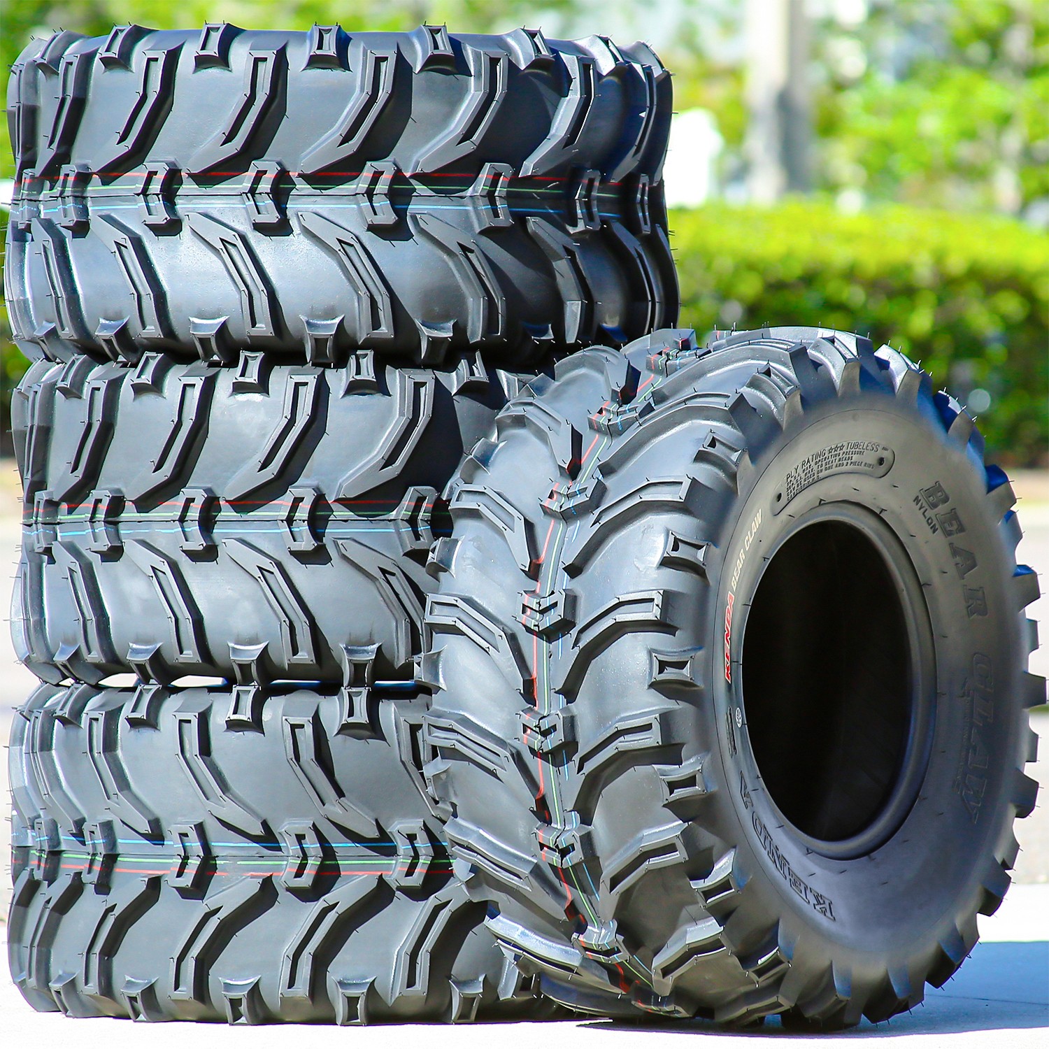 4 Tires Kenda Bearclaw Rear 25×10.00-12 25×10-12 50N 6 Ply AT A/T ATV UTV