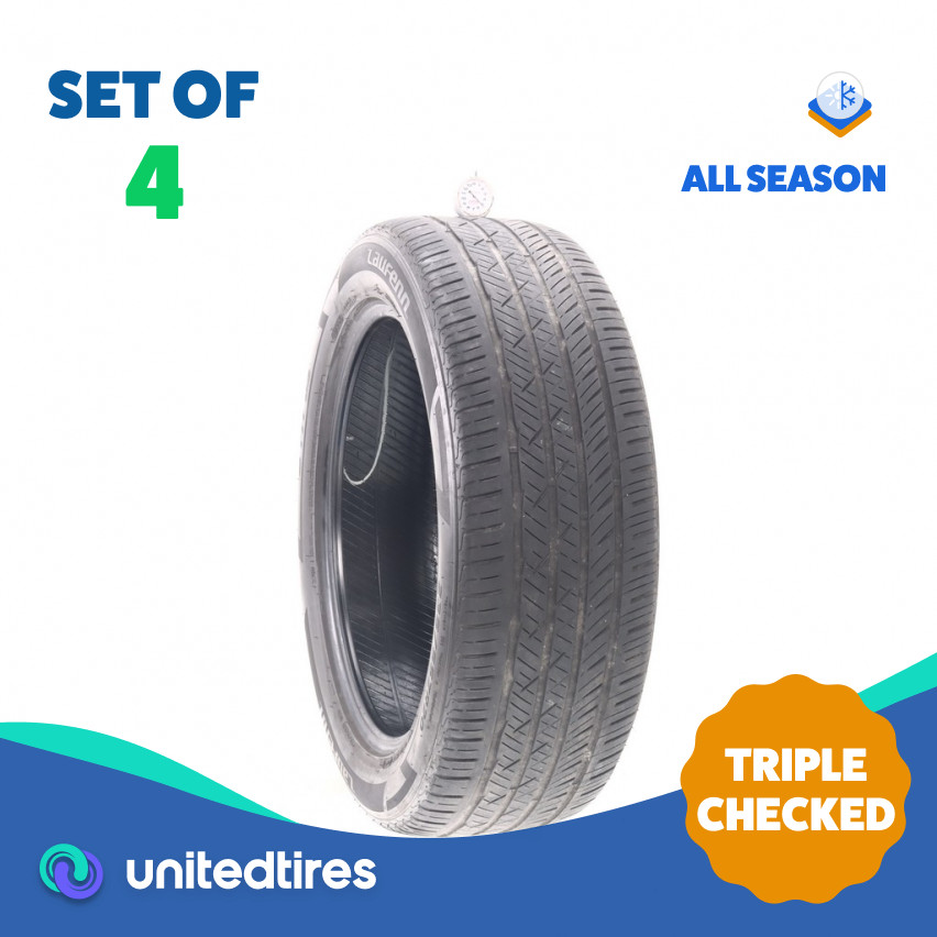 Set of (4) Used 235/55ZR20 Laufenn S Fit AS 105W – 5-7/32 (1625C)