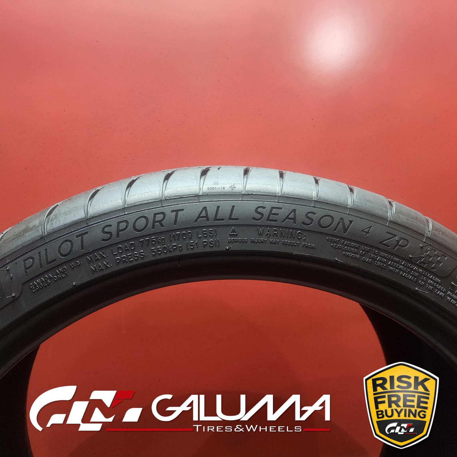 1 Tire Michelin Pilot Sport All Season 4 (ZP) RunFlat (GM) 305/30/20 ZR20 #96188