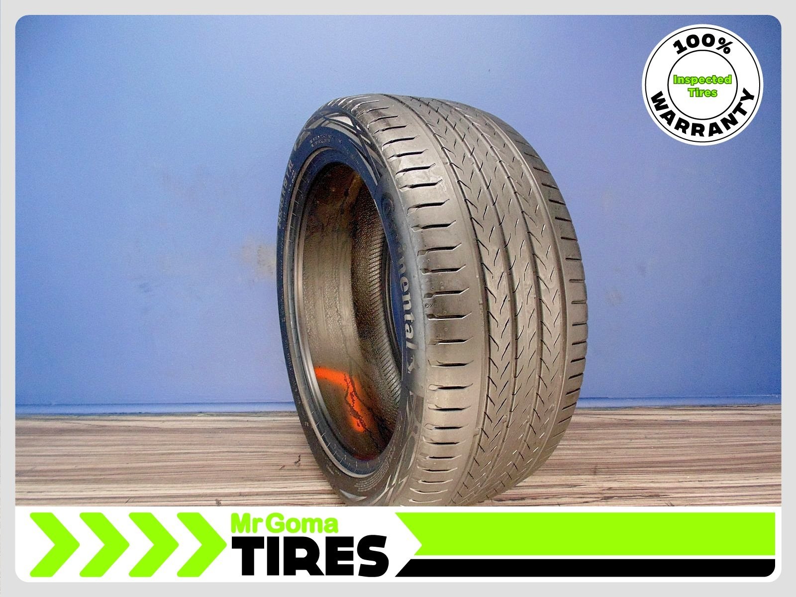 1 CONTINENTAL ECOCONTACT 6Q MO XL 245/45R19 USED TIRE 7.6/32 TREAD 102Y 2454519
