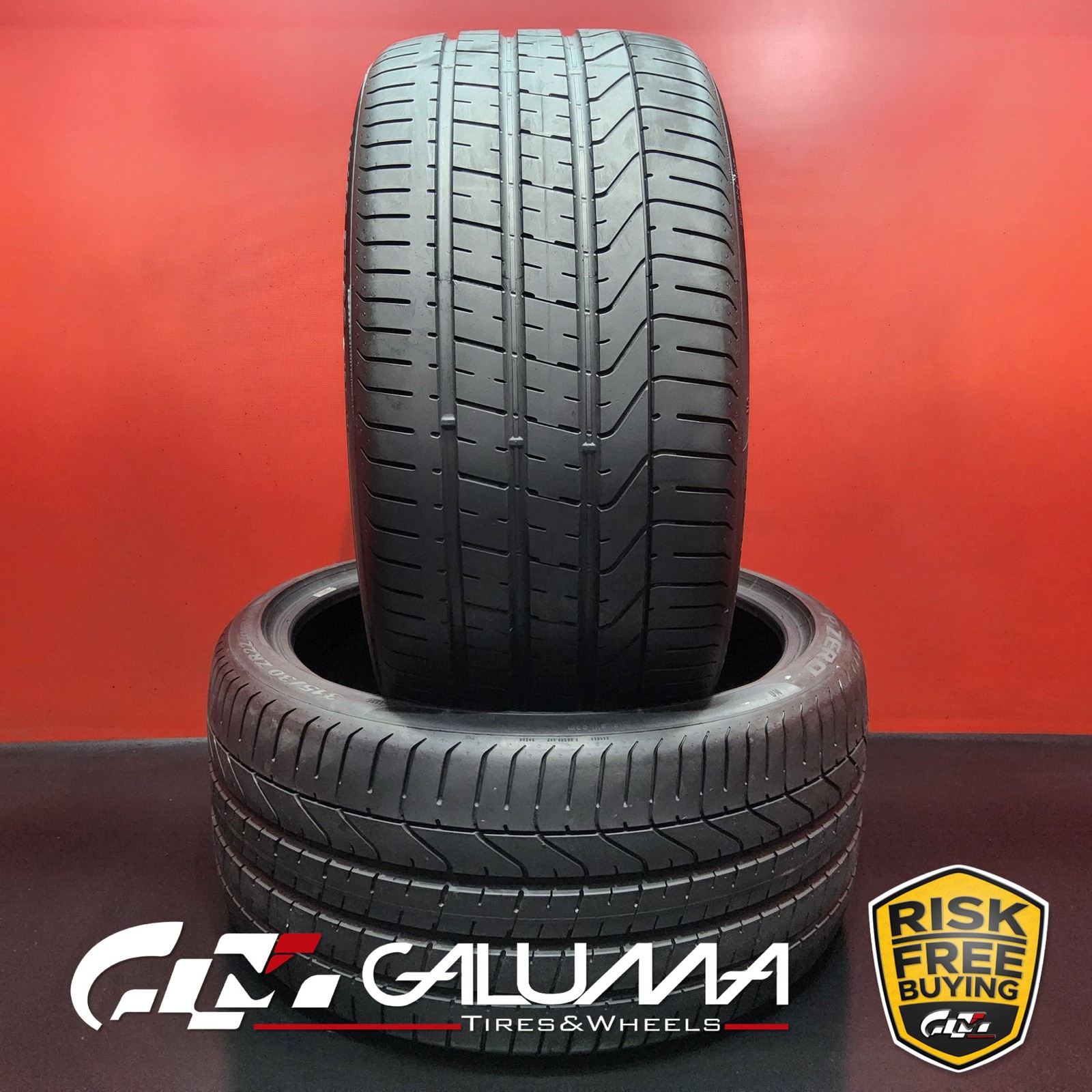 Set of 2 Tires LikeNEW Pirelli P Zero (N0) XL 315/30ZR22 315/30/22 107Y #94861