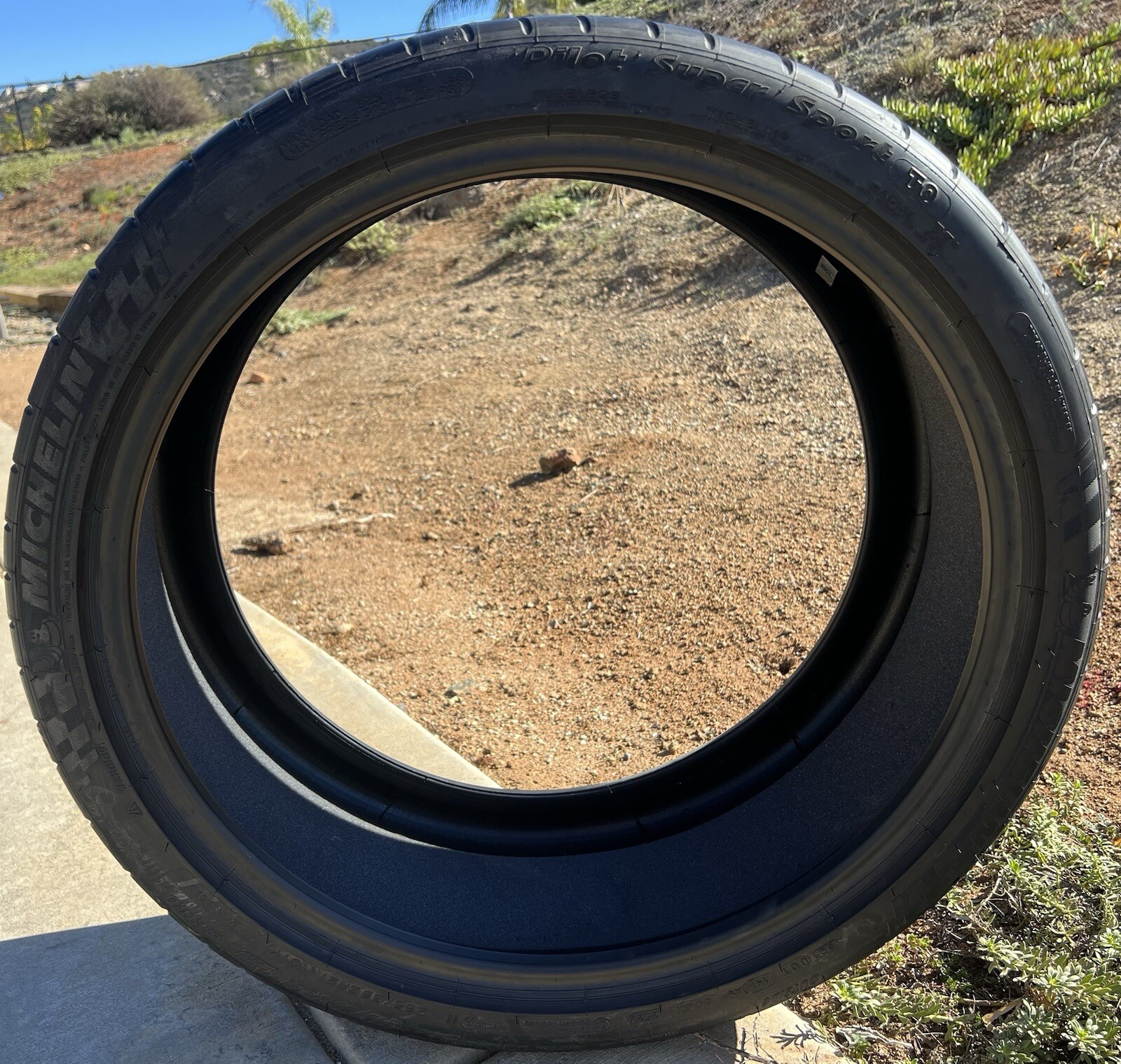 TWO BRAND NEW 265/35ZR21 Michelin Pilot Super Sport T0 TO Tesla Acoustic Tires