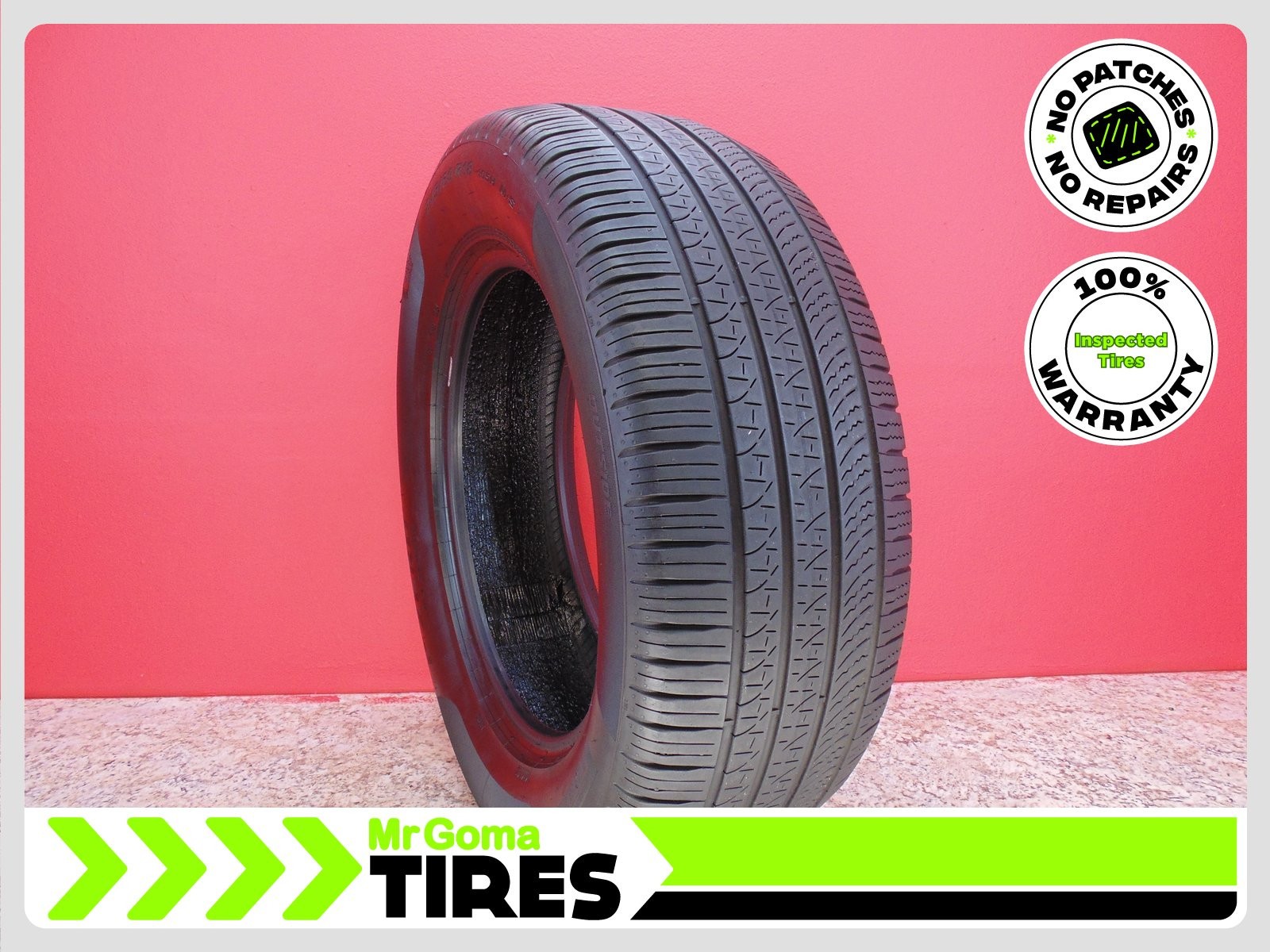 1 PIRELLI P ZERO A/S 245/60R18 USED TIRE 7.0/32 TREAD NO PATCH PZERO 2456018