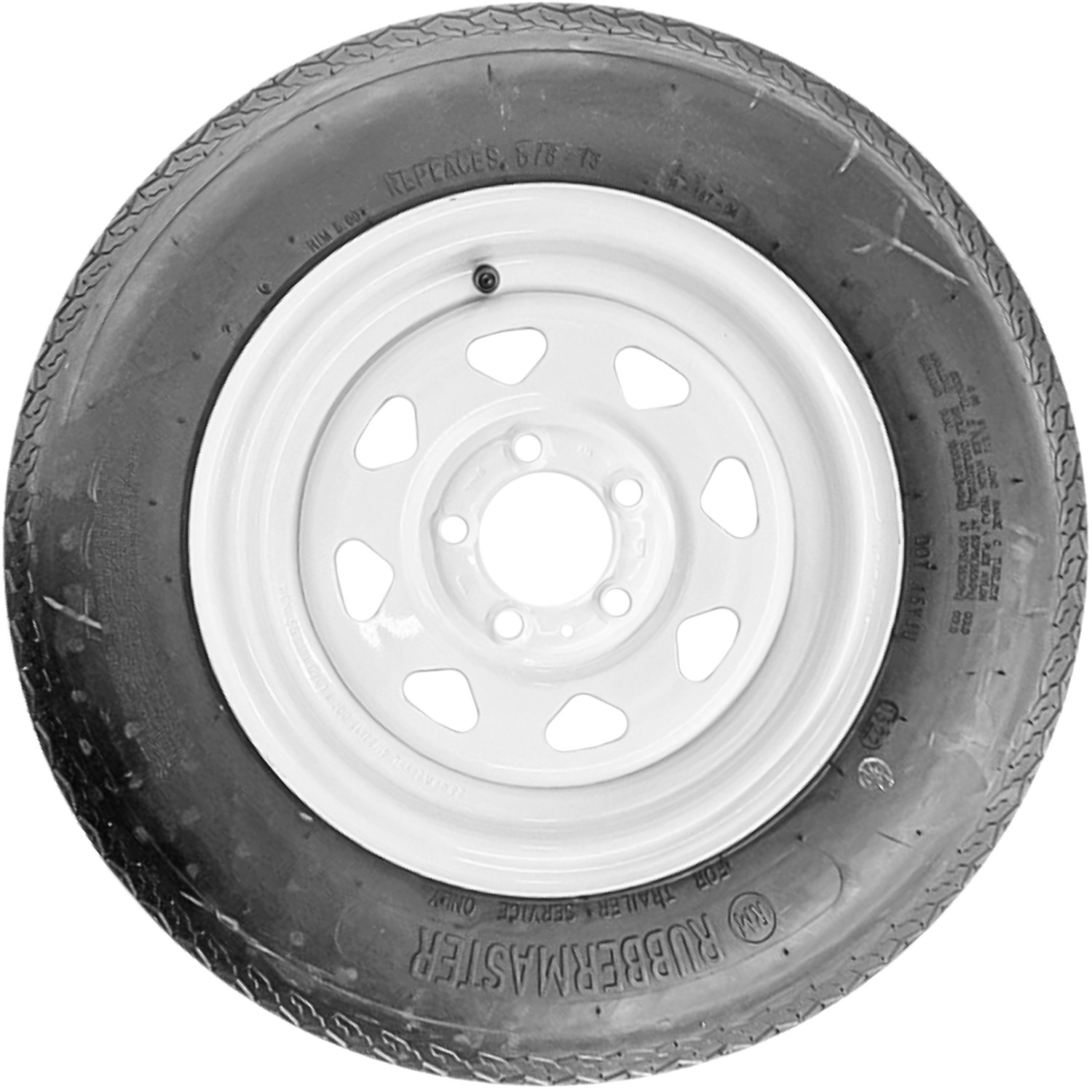 4 RubberMaster H187 ST 175/80D13 B78-13 C 6 Ply 5 on 4.5 Eight Spoke Assemblies