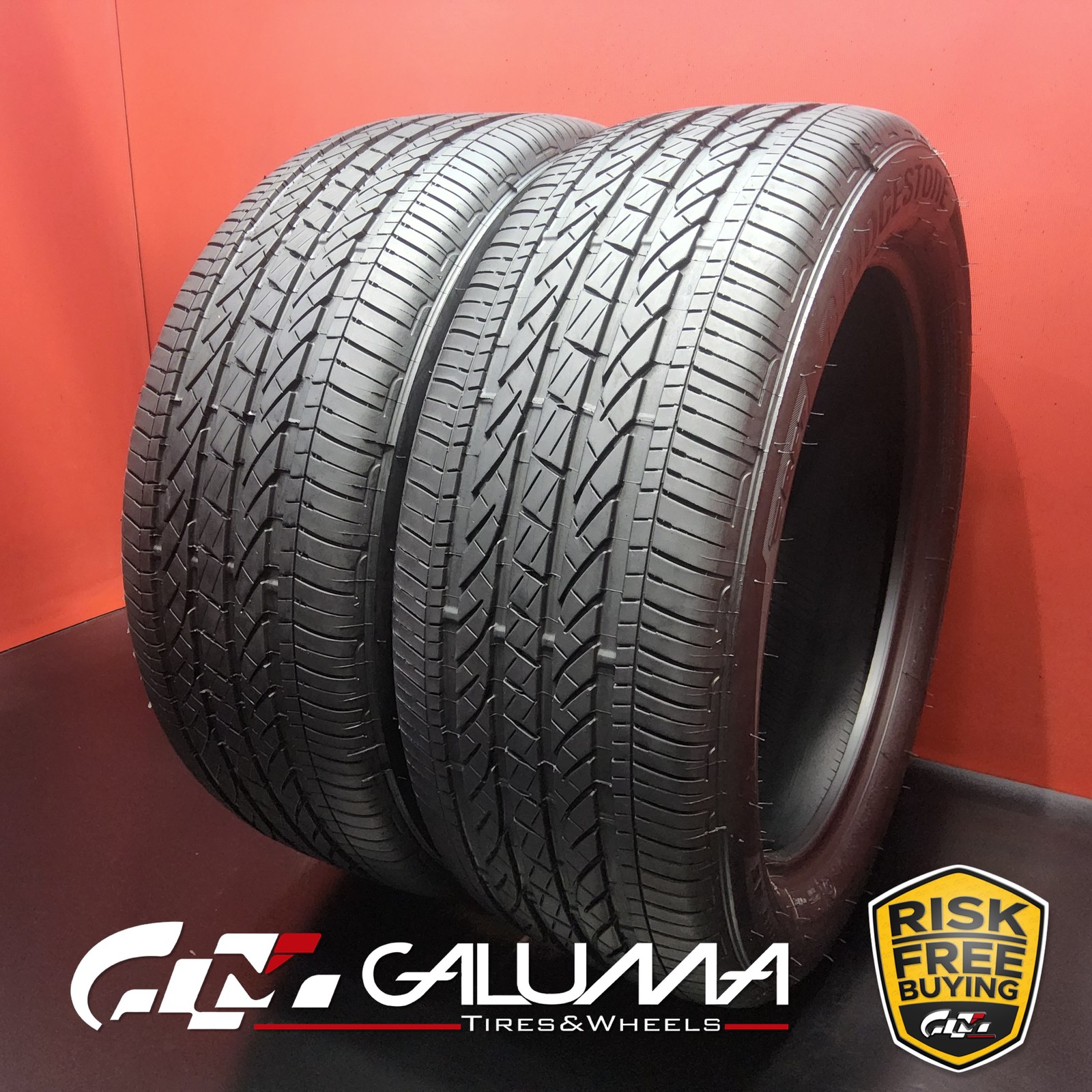 2X Tires Bridgestone Dueler H/P Sport AS RFT RunFlat ★ XL 245/50R19 105H #96162