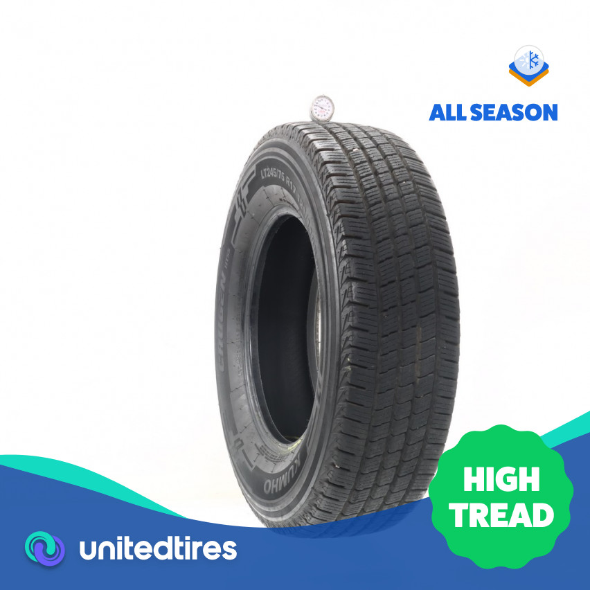 Used LT 245/75R17 Kumho Crugen HT55 121/118S – 11/32