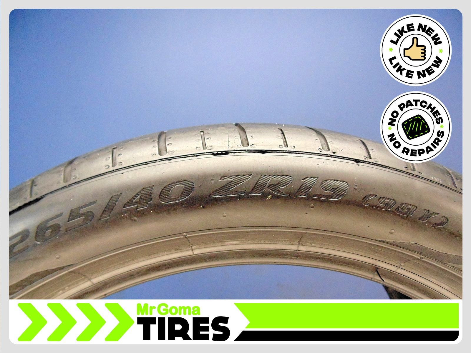 1 PIRELLI P ZERO N1 265/40ZR19 USED TIRE 8.5/32 TREAD NO PATCH PZERO 2654019