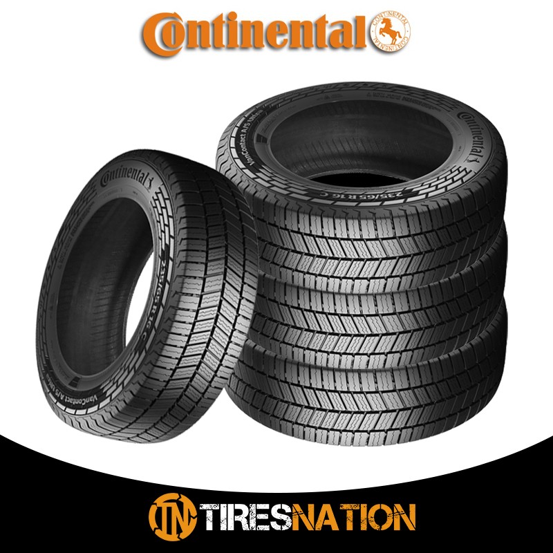 (1) New Continental VanContact A/S Ultra 195/75R16/10 110/108R Tires
