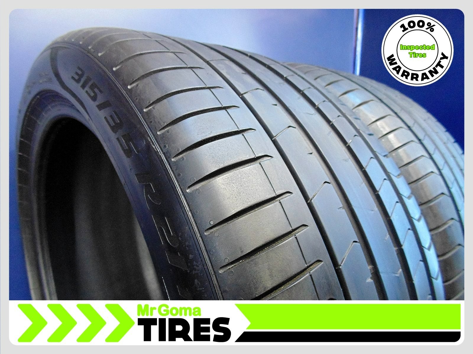 2 PIRELLI P ZERO TM PZ4 RSC RFT XL 315/35R21 USED TIRES 7/32 AVG BMW X5 Run flat