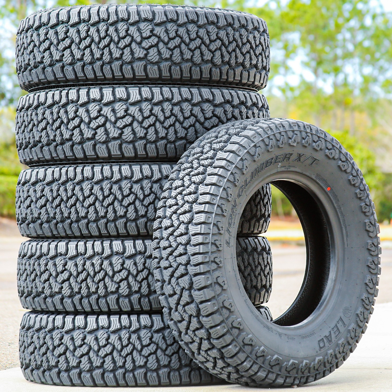 4 Leao Lion Climber X/T 285/65R18 125/122Q E 10 Ply Tires 55k Mi Warranty