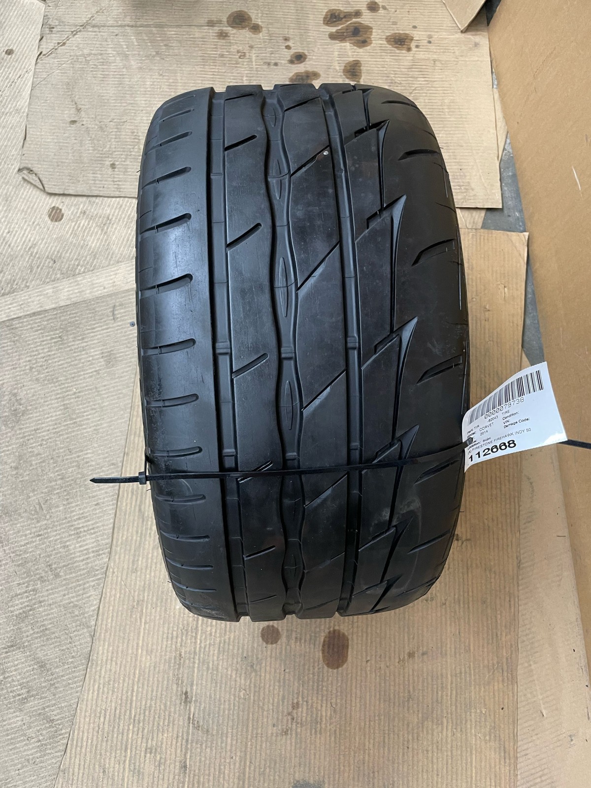 (A) FIRESTONE FIREHAWK INDY 500 295/30R20 93W 7/NDS DOT 1323