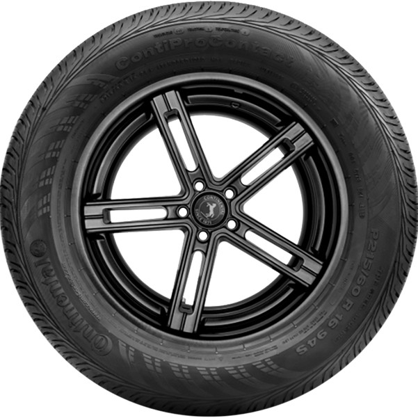 (QTY 2) 155/60-15 Continental Pro Contact 74T SL Black Wall Tires