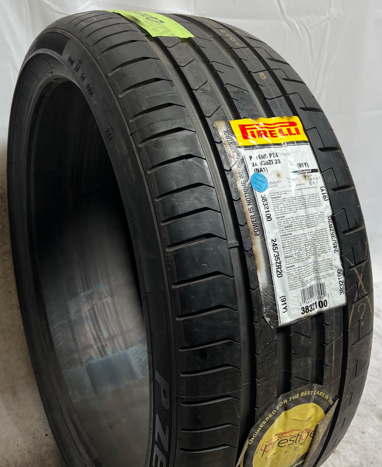 1 – NEW 245/35ZR20 (91Y) Pirelli P Zero PZ4 (NA1) Porsche OEM – 2124