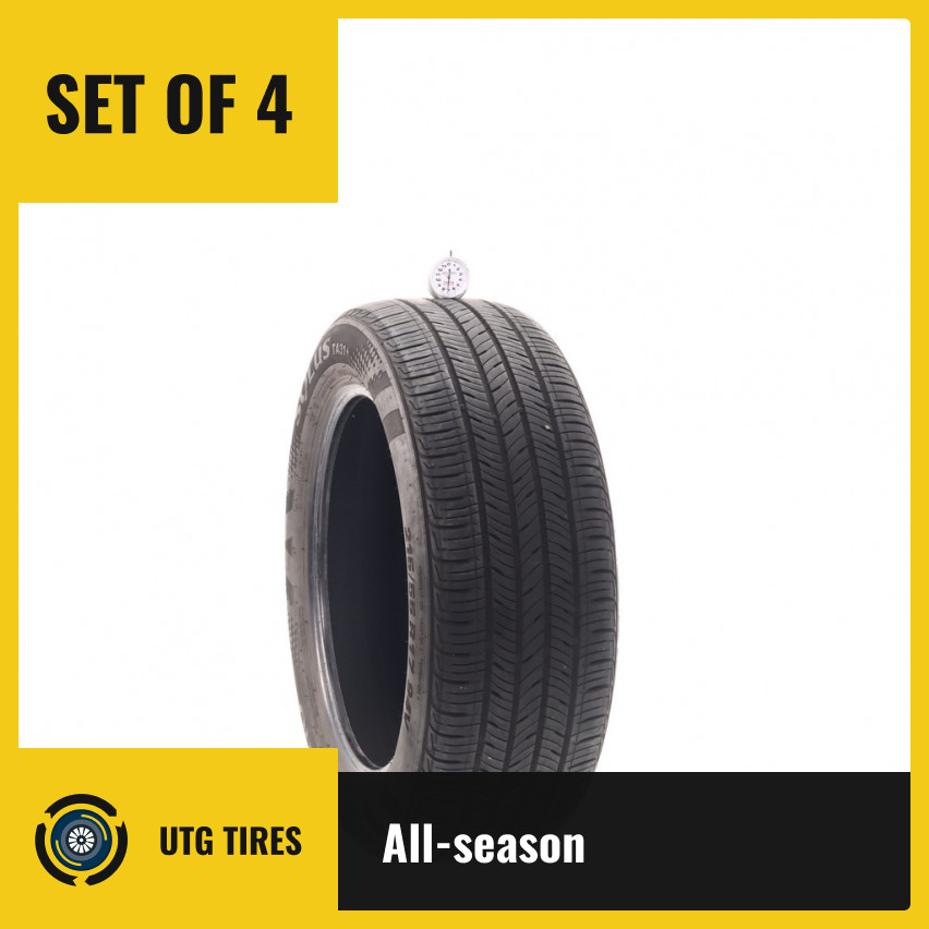 Set of (4) Used 215/55R17 Kumho Solus TA31 Plus 94V – 7-8/32