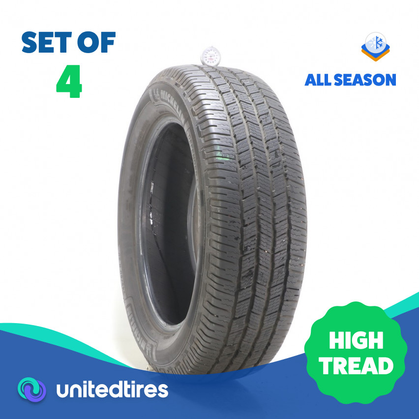 Set of (4) Used 245/60R20 Michelin Defender LTX M/S 2 111H – 10-10.5/32