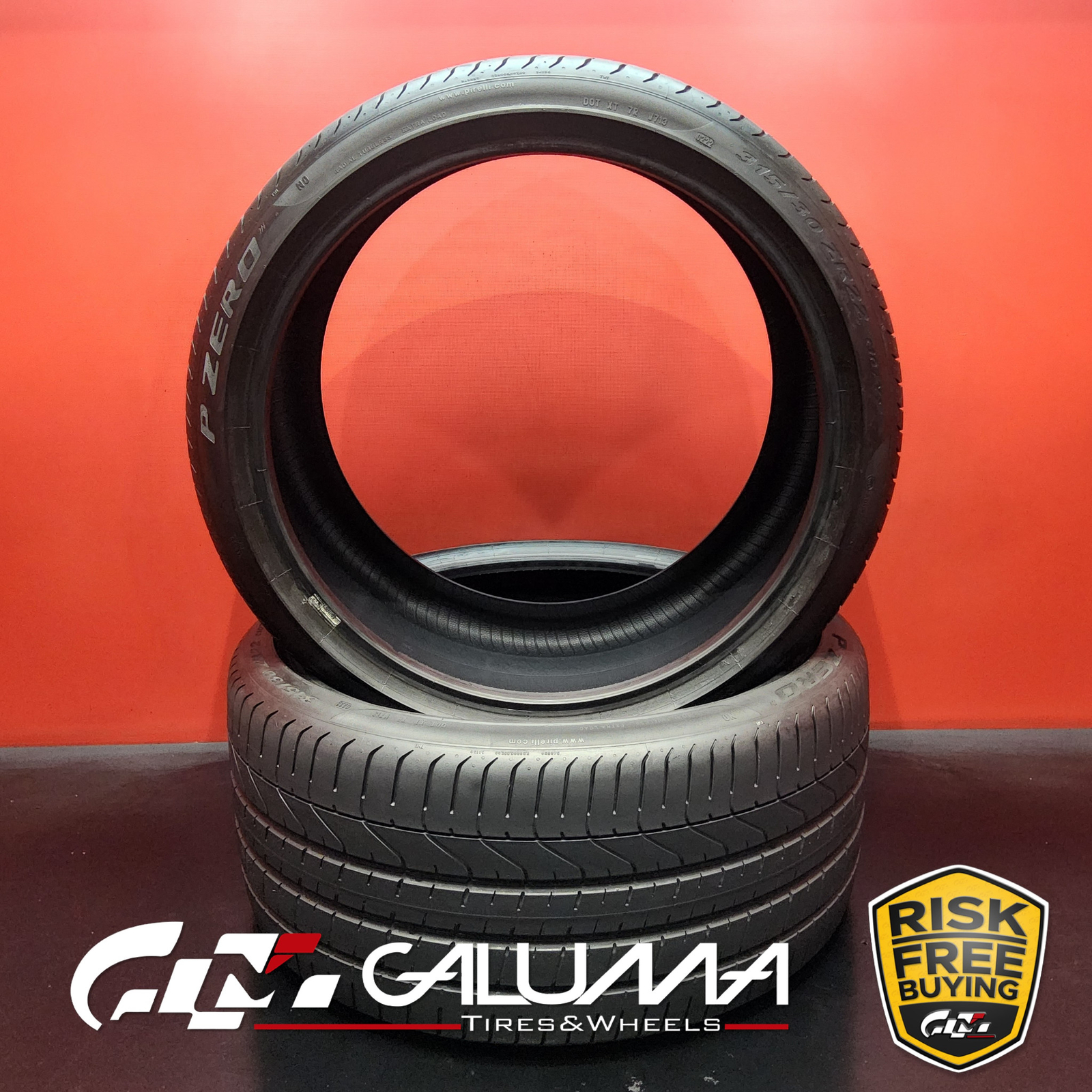 Set of 2 Tires Pirelli P Zero (N0) 315/30ZR22 315/30/22 3153022 No Patch #86800