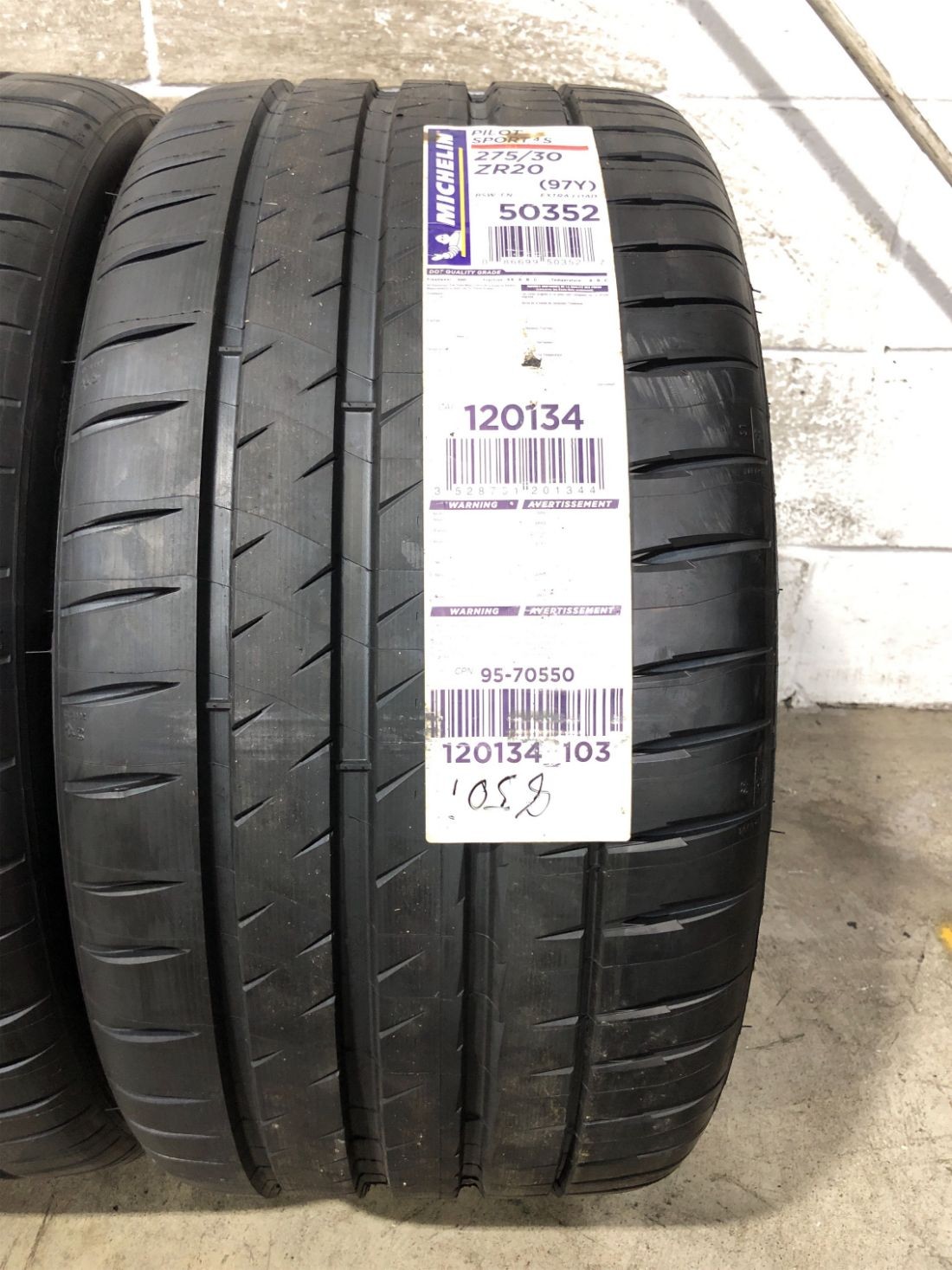 2x P275/30R20 Michelin Pilot Sport 4S 9/32 97 Y New Tires 2753020