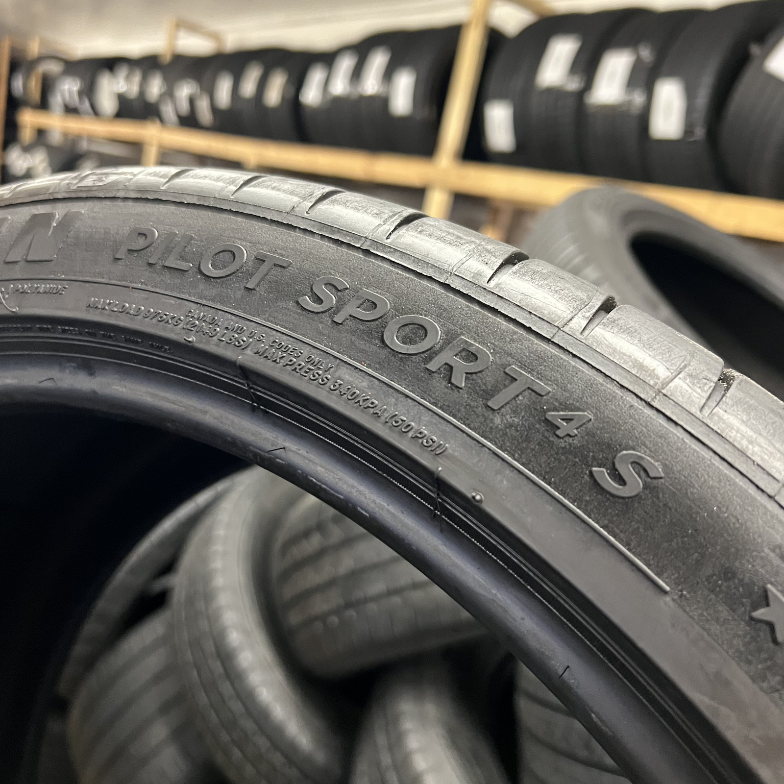 1 Tire LikeNew Michelin Pilot Sport 4S BMW 315/30ZR22 107Y DOT.3923 7.25/32