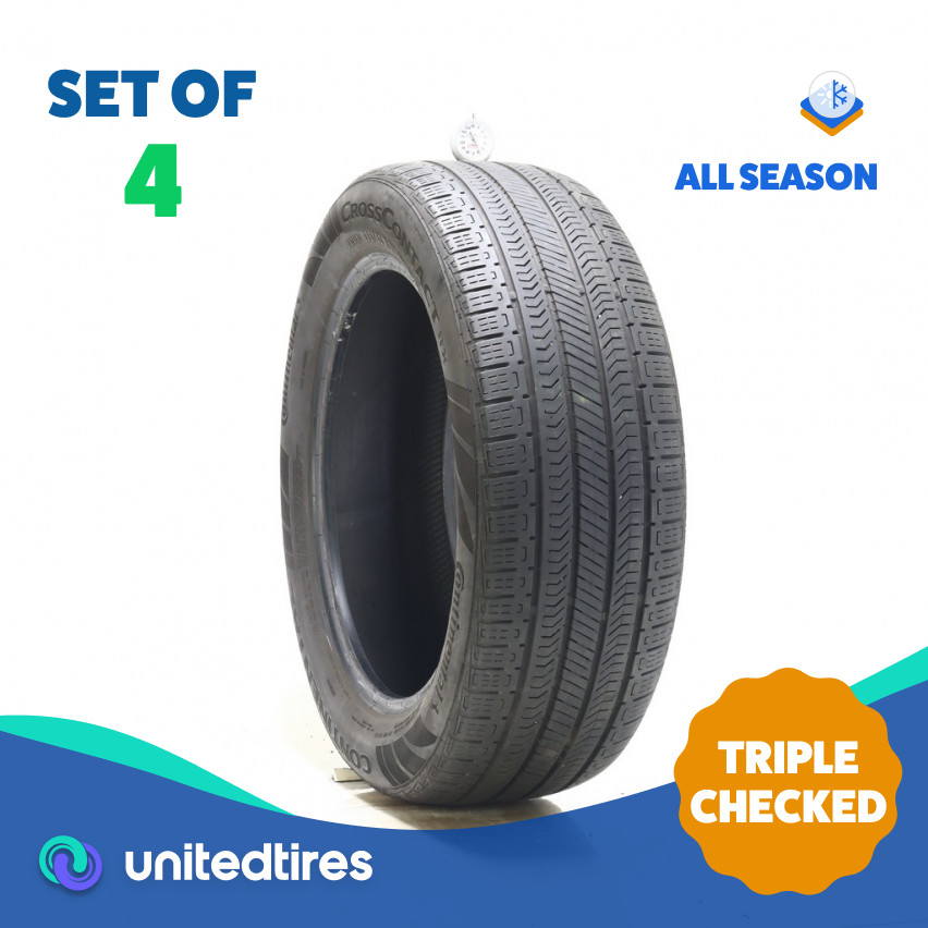 Set of (4) Used 235/55R19 Continental CrossContact RX 101H – 6-7/32