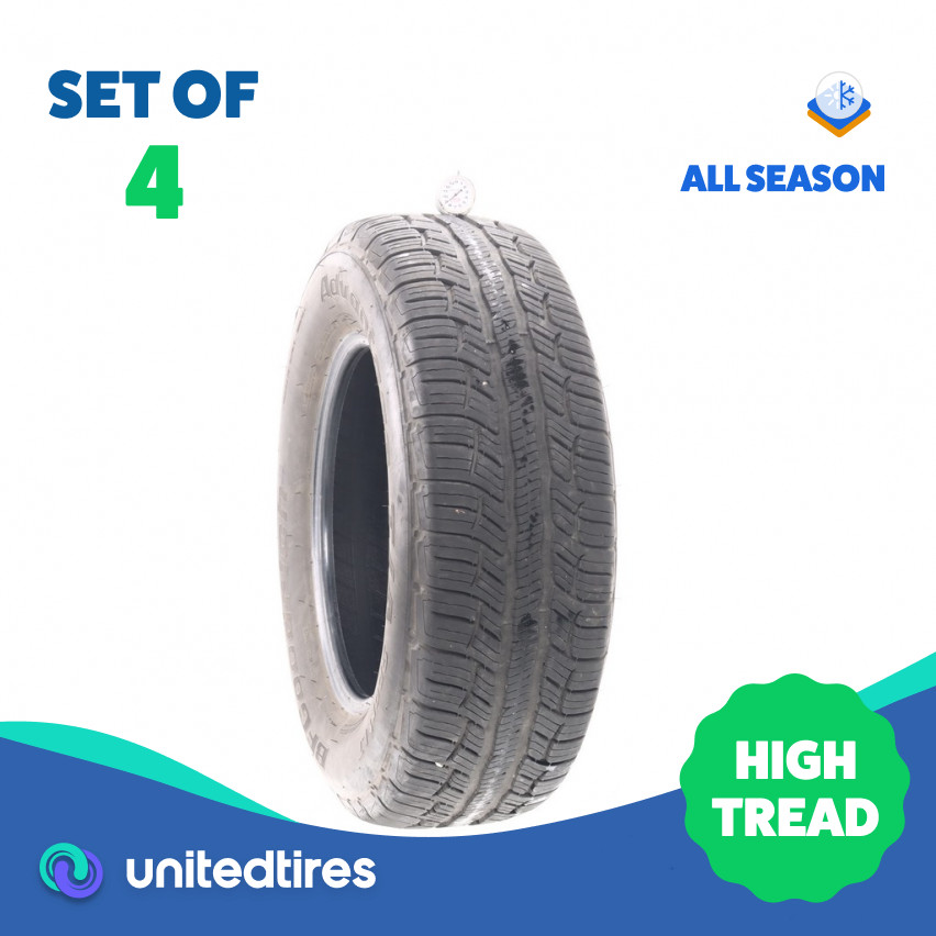 Set of (4) Used 255/65R17 BFGoodrich Advantage T/A Sport LT 110T – 8.5-10/32