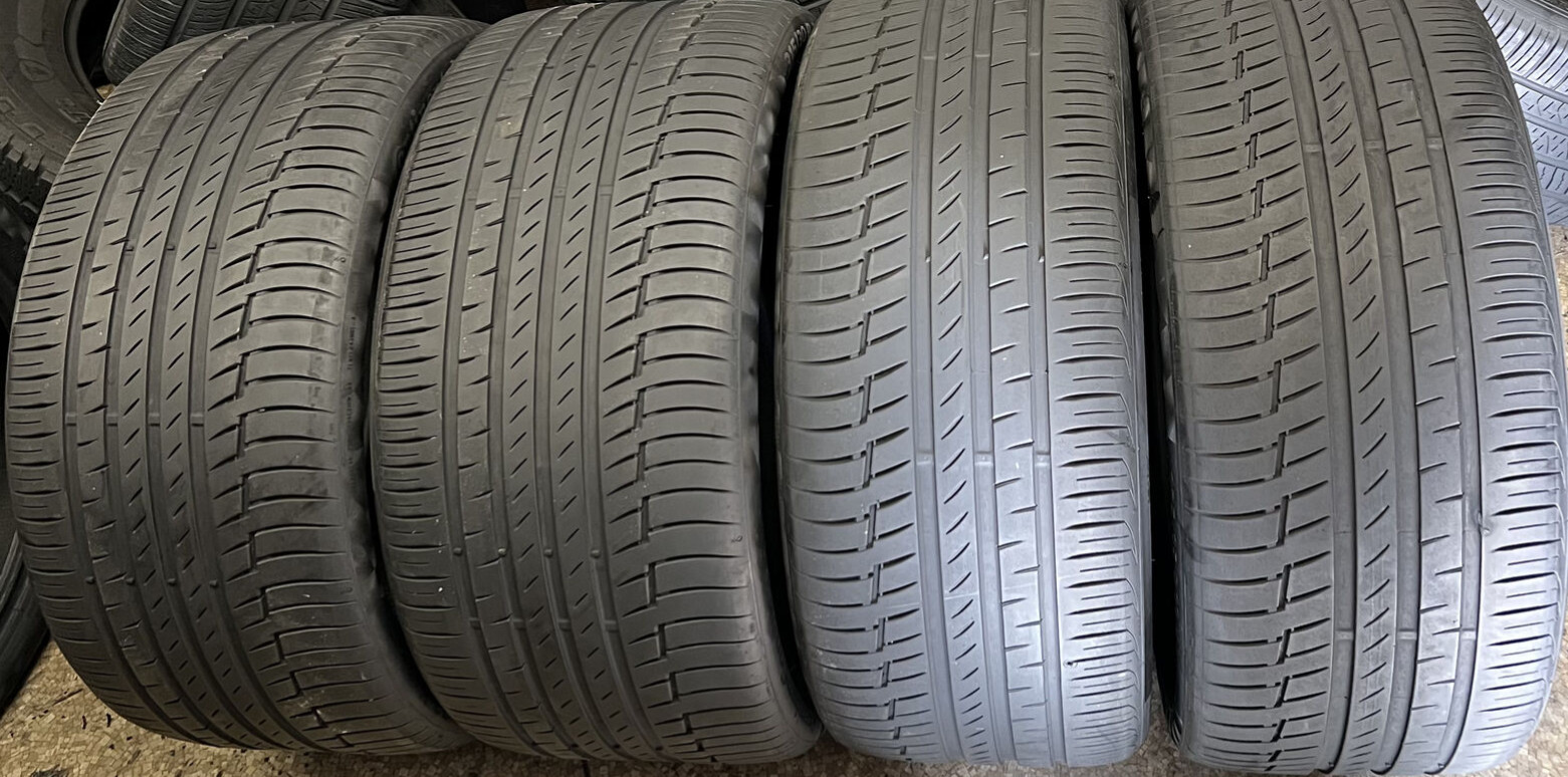 Set Of 4 Tires Likenew Continental PremiumContact 6 BMW 275/35R22 & 315/30ZR22