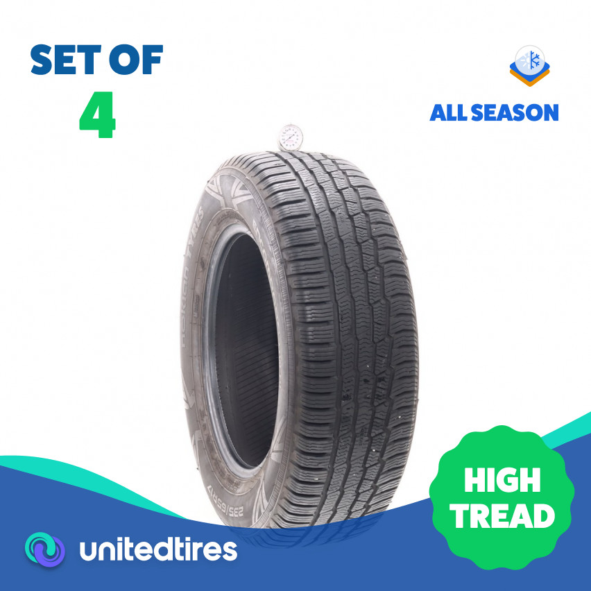 Set of (4) Used 235/65R17 Nokian Encompass AW01 108H – 9-10/32