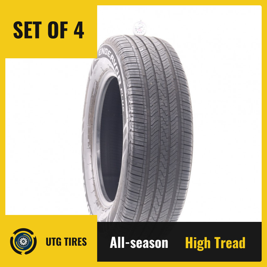 Set of (4) Used 225/65R17 Cooper Endeavor Plus 102H – 9.5/32
