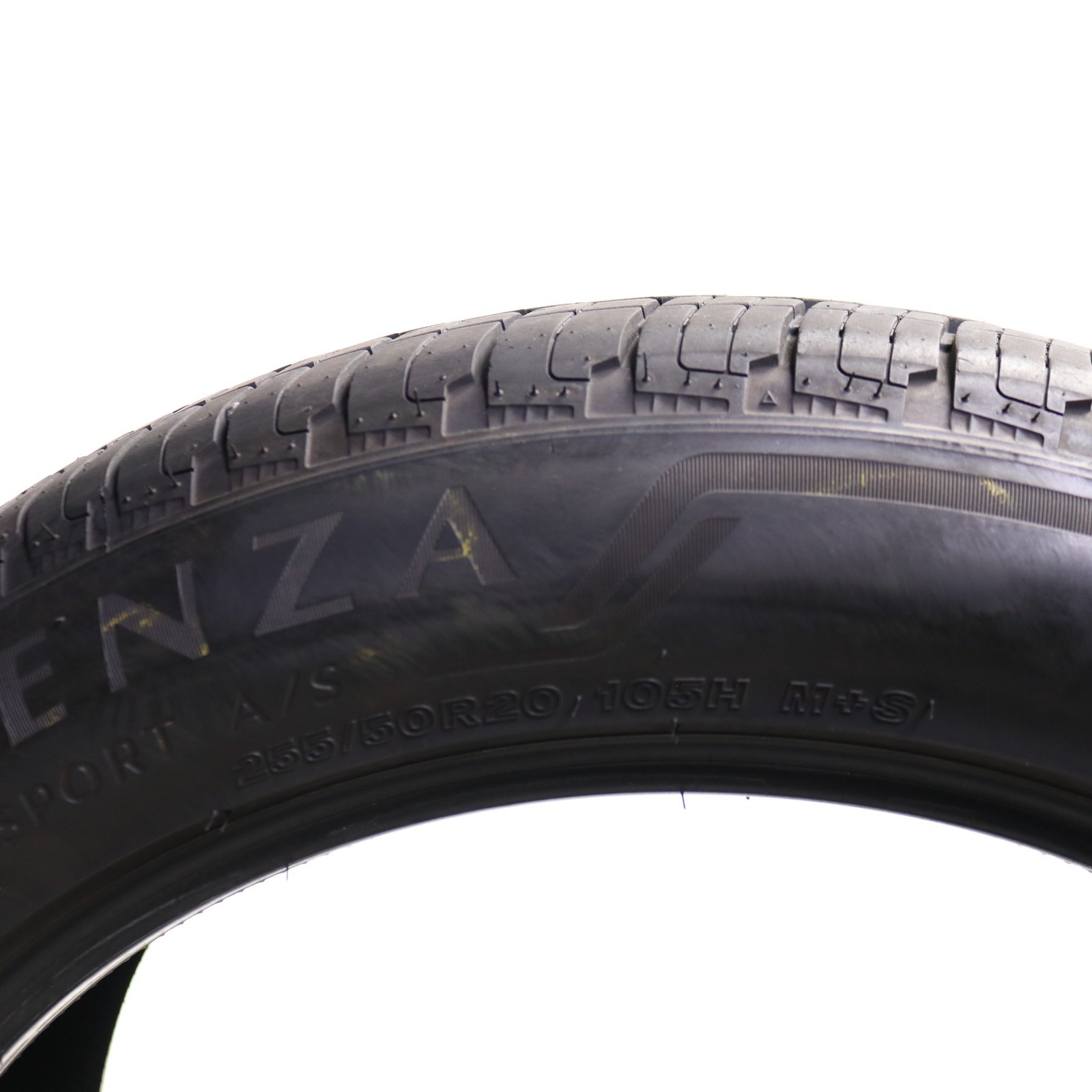 Set of 2 Used 255/50R20 Bridgestone Alenza Sport A/S – 105H – 8-9/32