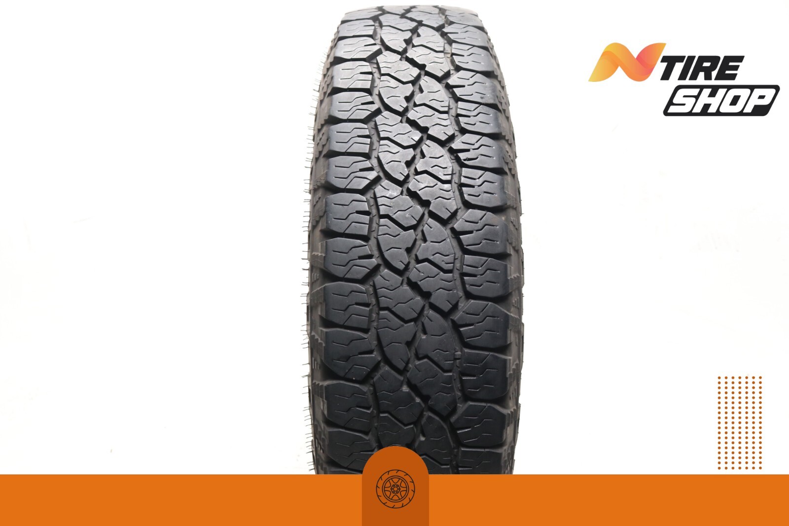 Set of 2 Used LT 215/85R16 Goodyear Wrangler Workhorse AT – 115/112R – 10.5/32