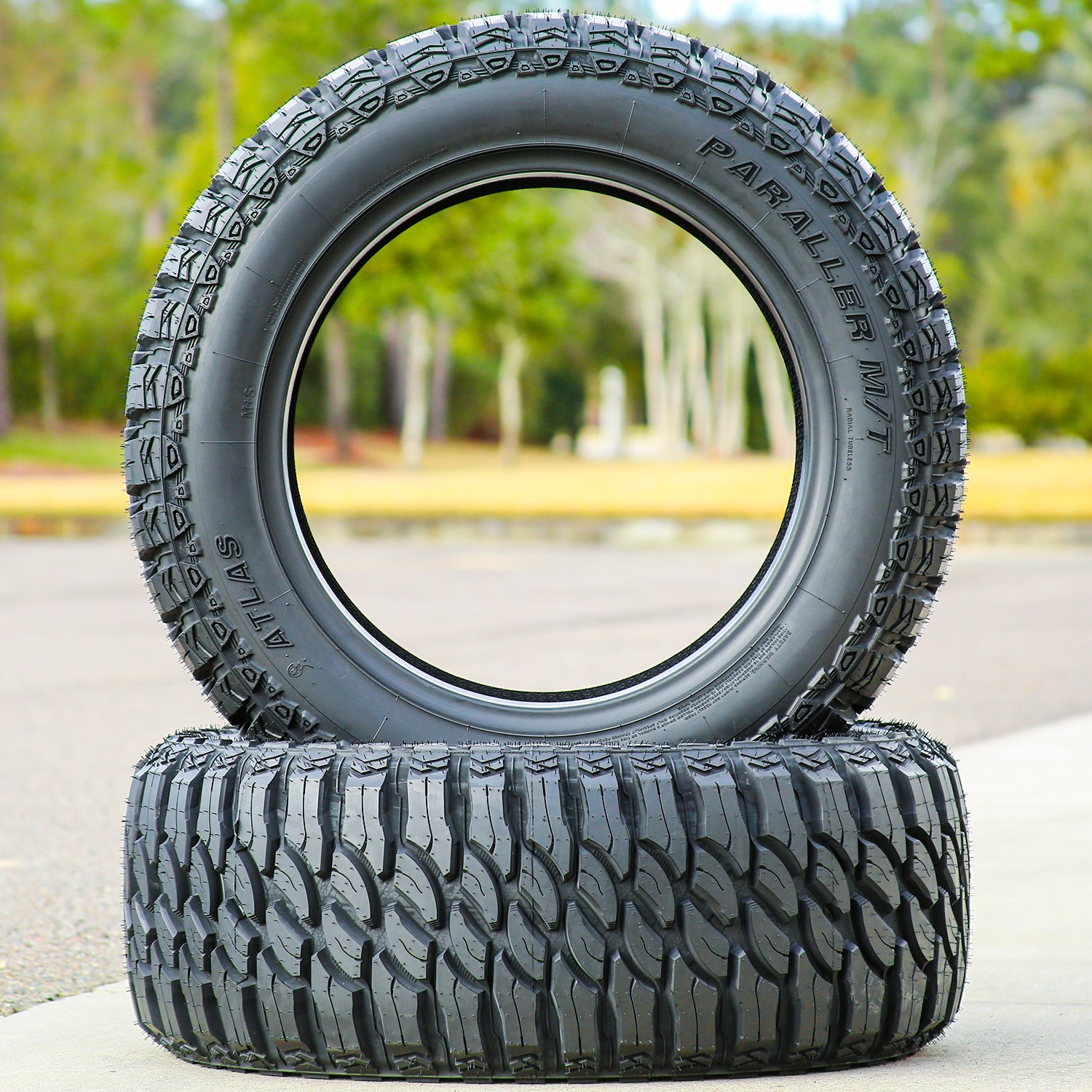4 Tires Atlas Paraller M/T LT 305/55R20 Load E 10 Ply MT Mud