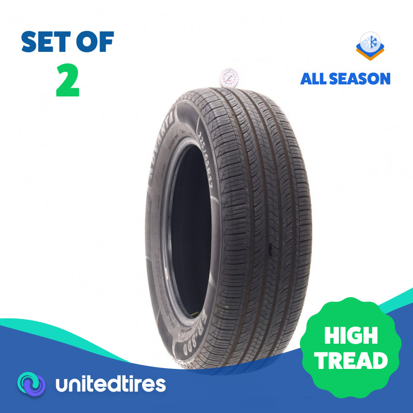 Set of (2) Used 225/65R17 Advanta ER-800 102H – 8.5/32