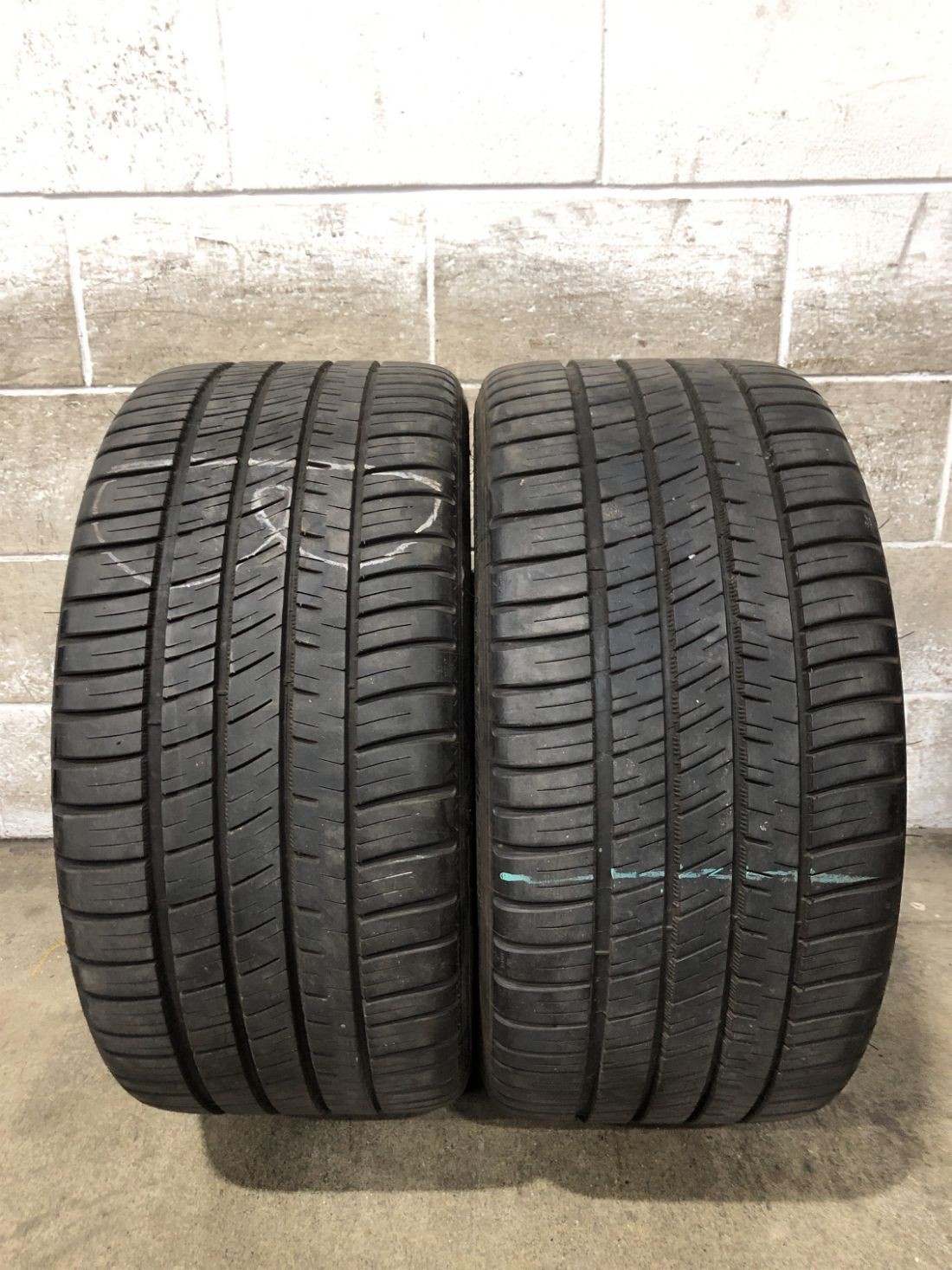 2x P275/40R18 Michelin Pilot Sport A/S 3 Plus ZP 7/32 99 Y Used Tires 2754018