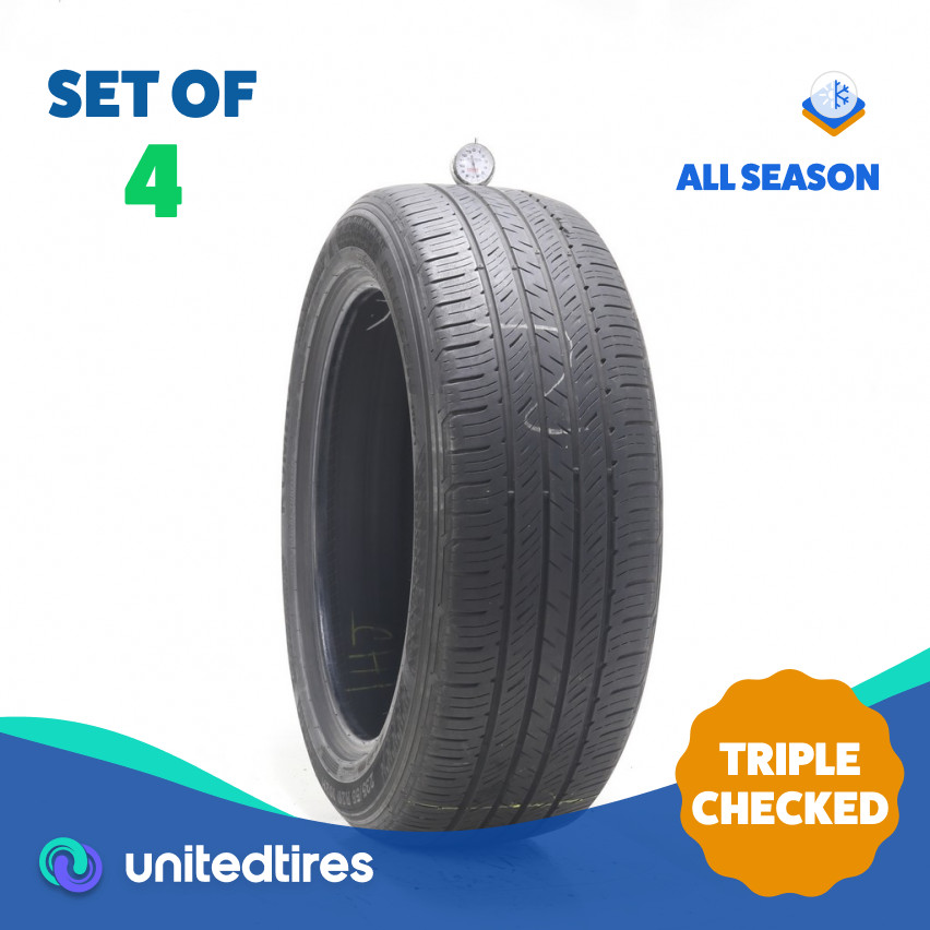 Set of (4) Used 235/55R20 Kumho Crugen HP71 102H – 6-7.5/32