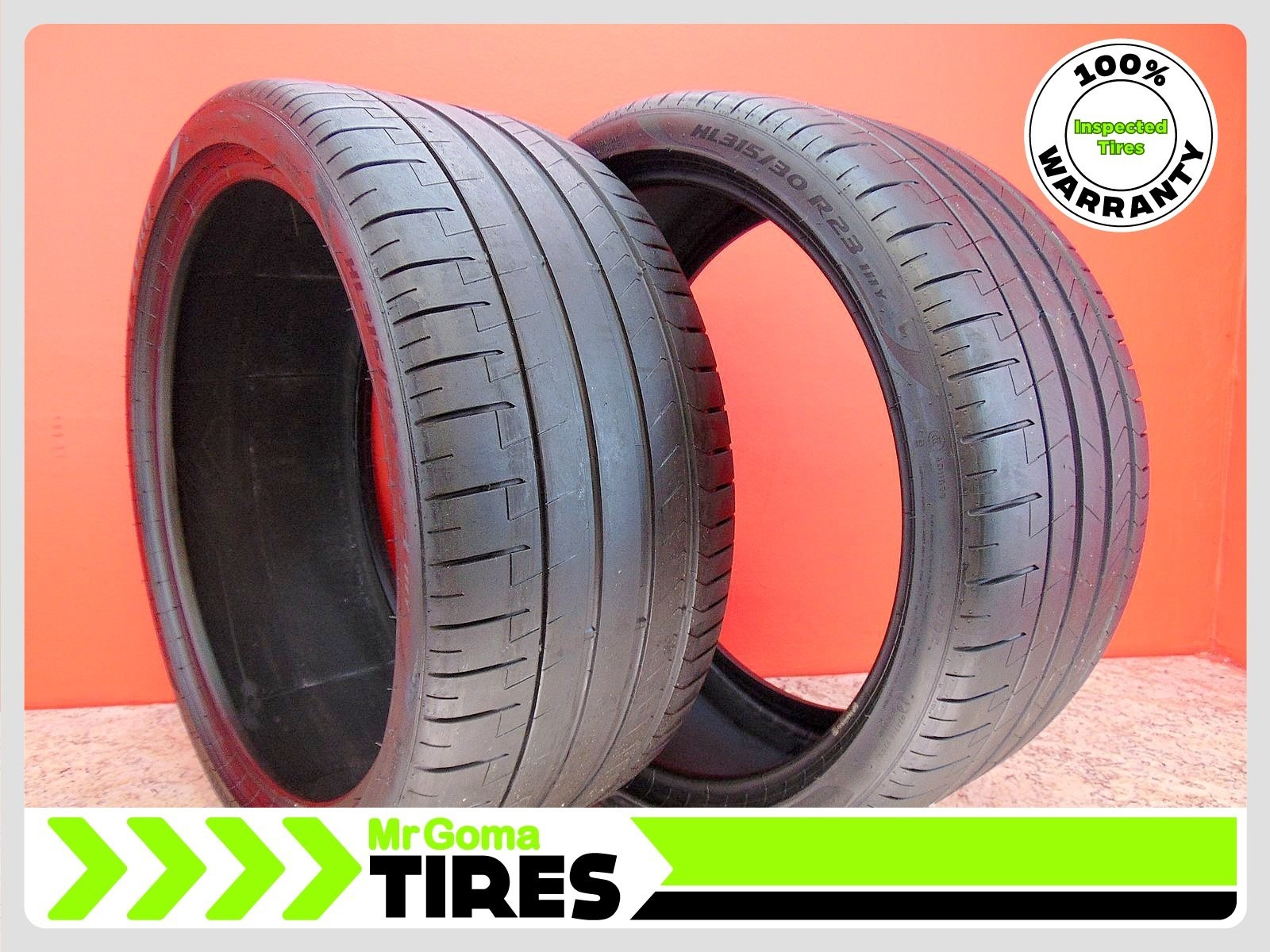 1 PIRELLI P ZERO TM PZ4 E XL HL315/30R23 USED TIRES 7.3/32 TREAD 111Y 3153023