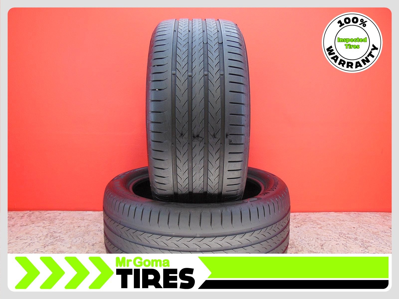 2 CONTINENTAL ECOCONTACT 6 Q MO XL 285/40R20 USED TIRES 6.8/32 TREAD 2854020