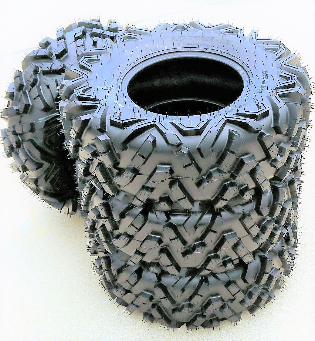 4 Forerunner Atlas 27×9.00-12 27×9-12 52F 6 Ply A/T All Terrain ATV UTV Tires