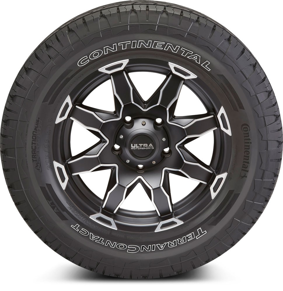 Set of 4 Continental TerrainContact A/T LT265/70R18/10 10-Ply 124S Tires 2657018