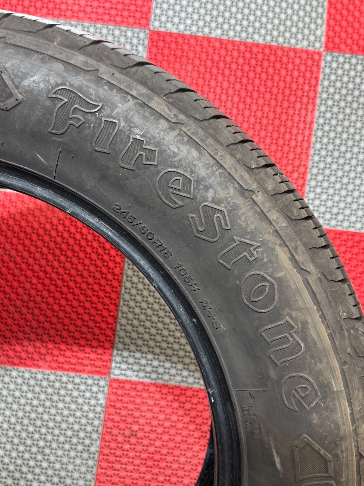 2x Used 245/60 R18 Firestone Destination LE3 Tires 8/32 Tread 245/60/18