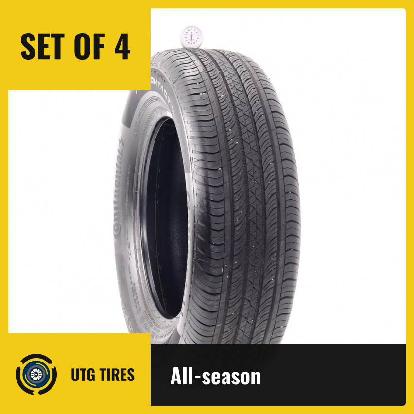 Set of (4) Used 225/65R17 Continental ProContact TX 102H – 7-8.5/32