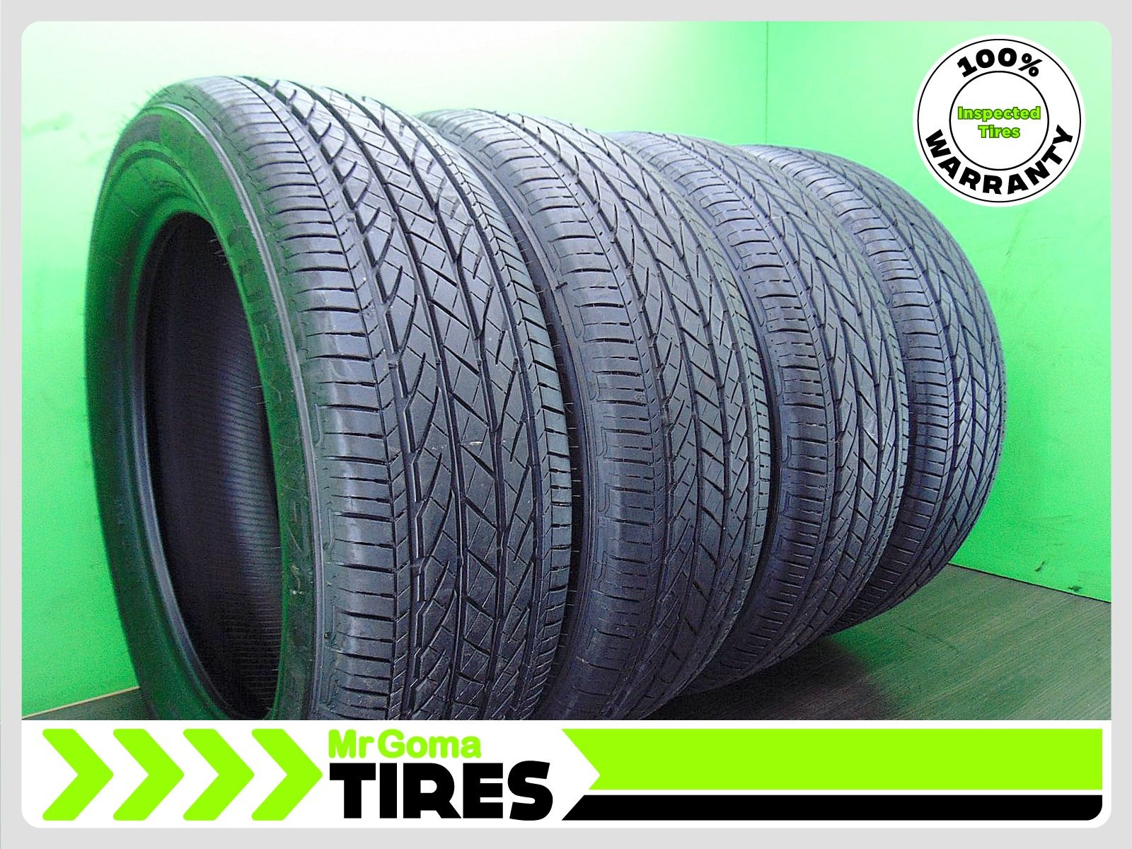 4 235/55R19 USED TIRES BRIDGESTONE TURANZA EL440 8.0/32 TREAD 101H 2355519