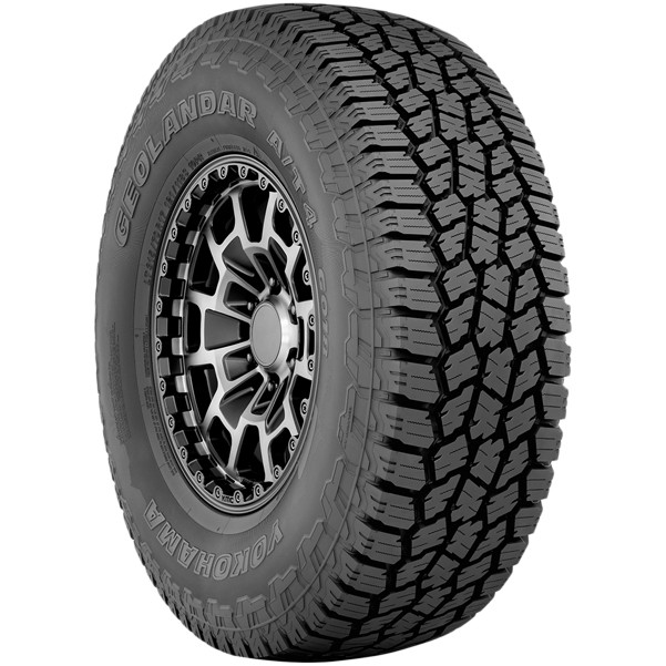 (QTY 4) 255/60R18 Yokohama Geolandar A/T4 112H XL Black Wall Tires